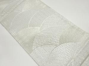 佐賀錦青海波に古典柄模様織出し全通袋帯